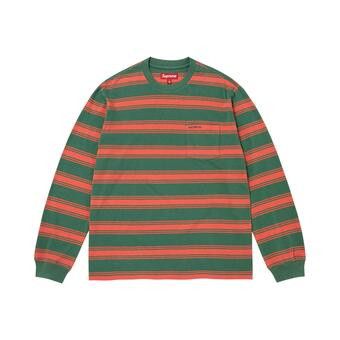 Buy Supreme Stripe Pocket Long-Sleeve Top 'Green' - FW25KN54 GREEN