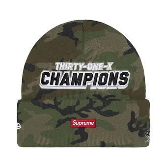帽子 supreme Blackletter Beanie woodland camo Supreme New Era Blackletter Beanie Woodland Camo - SS25 - US