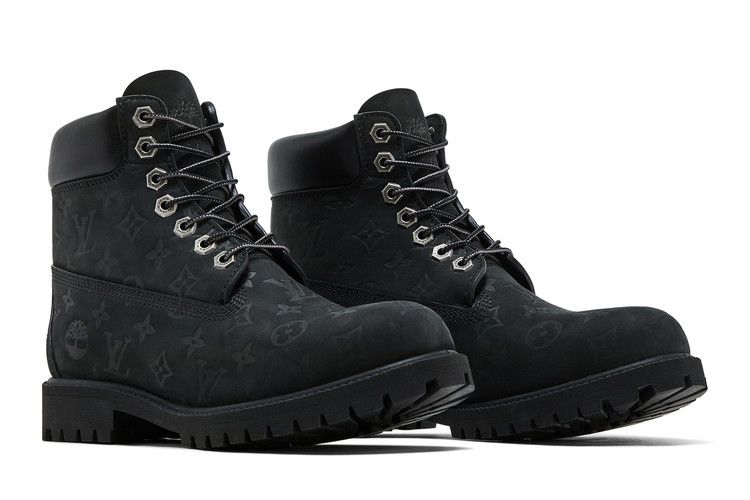 Louis Vuitton X 6 Inch Ankle Boot Embossed Monogram - Black