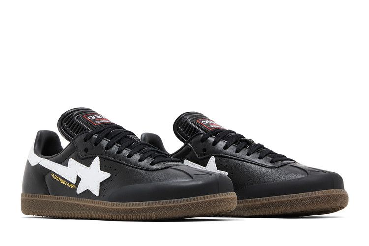 Bape X Adidas Samba Black White Gum