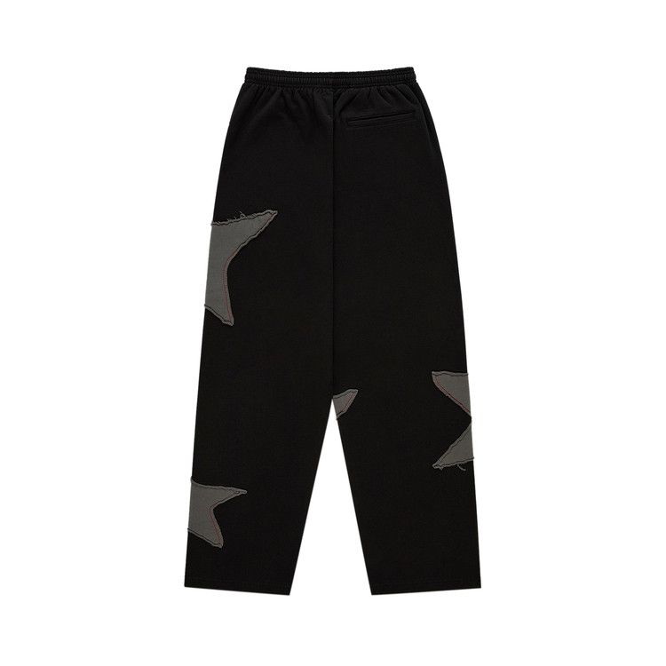 Buy Sp5der Big Star Wide Leg Sweatpant 'Black' - SB003FW25BLK | GOAT