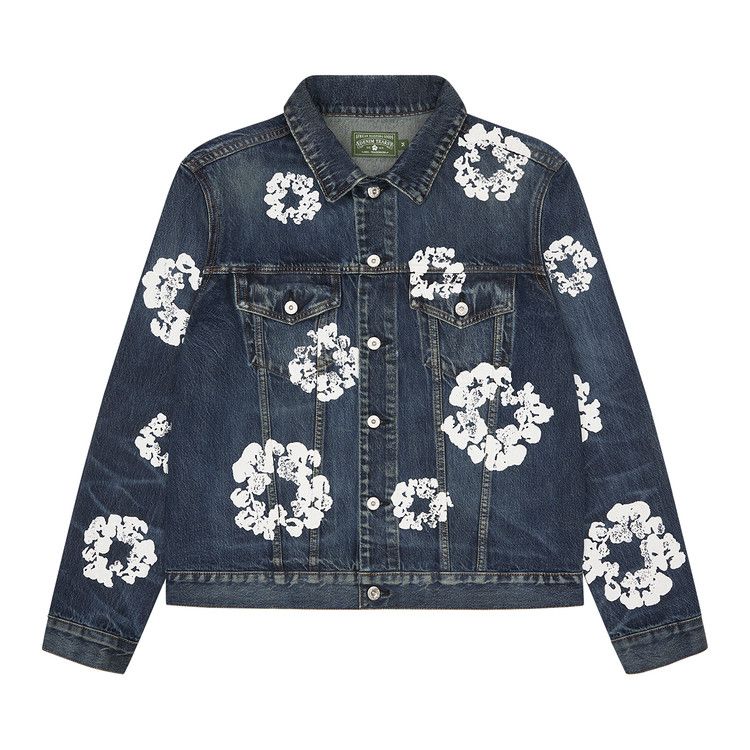 Buy Denim Tears Cotton Wreath Denim Jacket 'Dark Wash