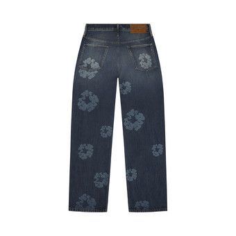Buy Denim Tears Baggy Laser Cotton Wreath Denim Pant 'Dark Wash