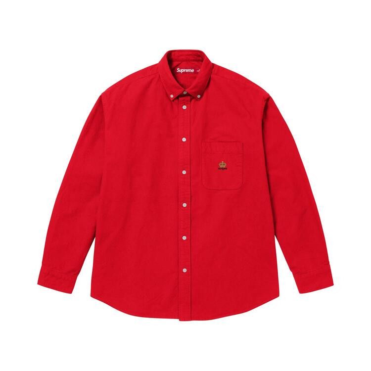★美品★Supreme オックスフォードシャツ 長袖シャツ M 赤 box Buy Supreme Loose Fit Flannel Oxford Shirt 'Red' - FW25S21 RED | GOAT