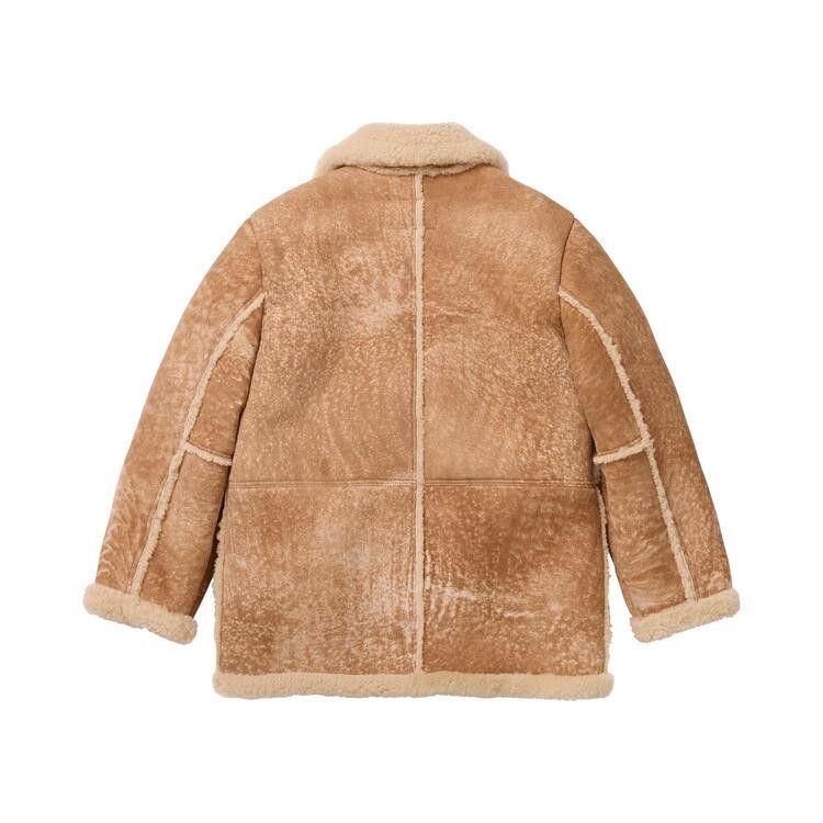 Buy Supreme x Schott Shearling Coat 'Tan' - FW25J75 TAN | GOAT