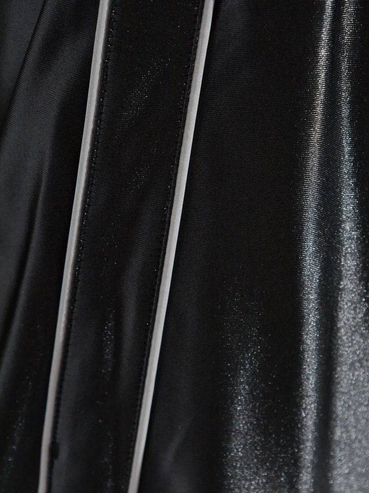 Alexander Wang Reflective Piping Mid Rise Trackpant 'black'