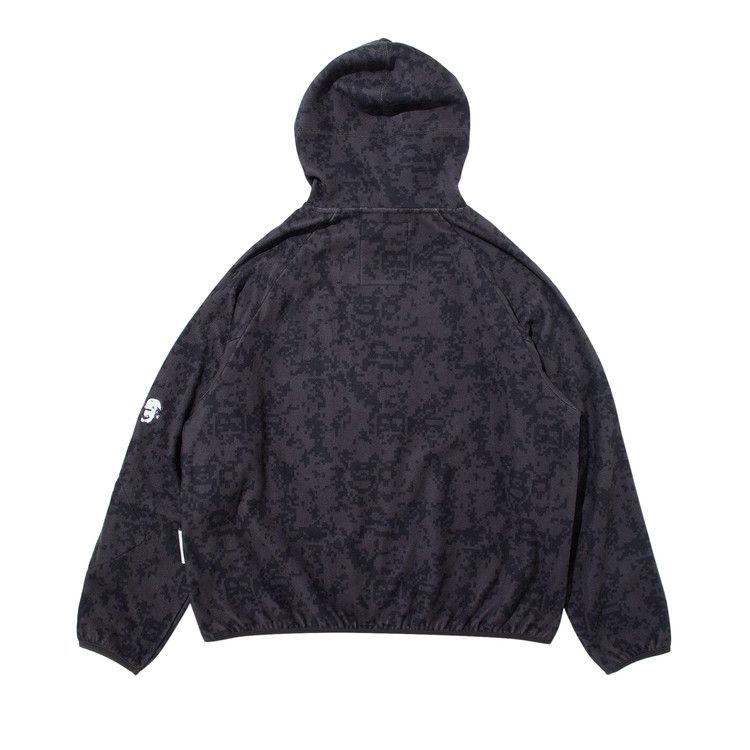 Bape X Kazuki Pixelate Camo Shark Relaxed Fit Pullover Hoodie 'charcoal'
