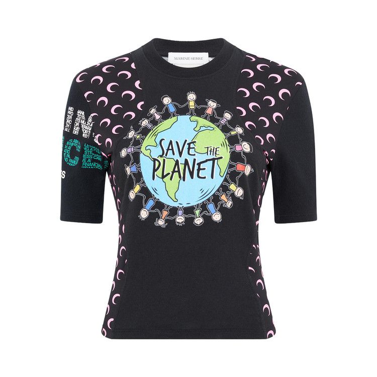 Buy Marine Serre Regenerated Graphic Jersey Baby Fit T-Shirt