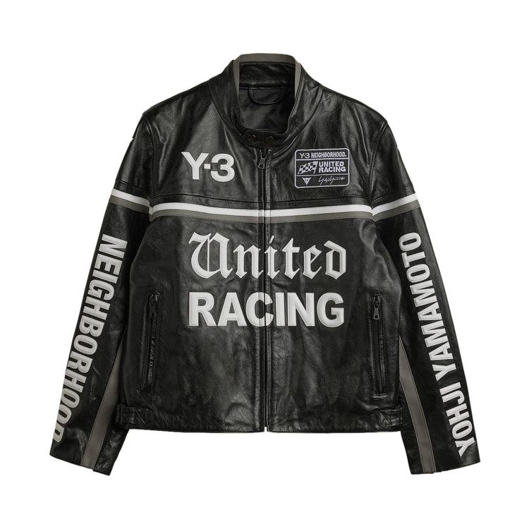 Buy Y-3 x NBHD Leather Racer Jacket 'Black' - KR1364 | GOAT
