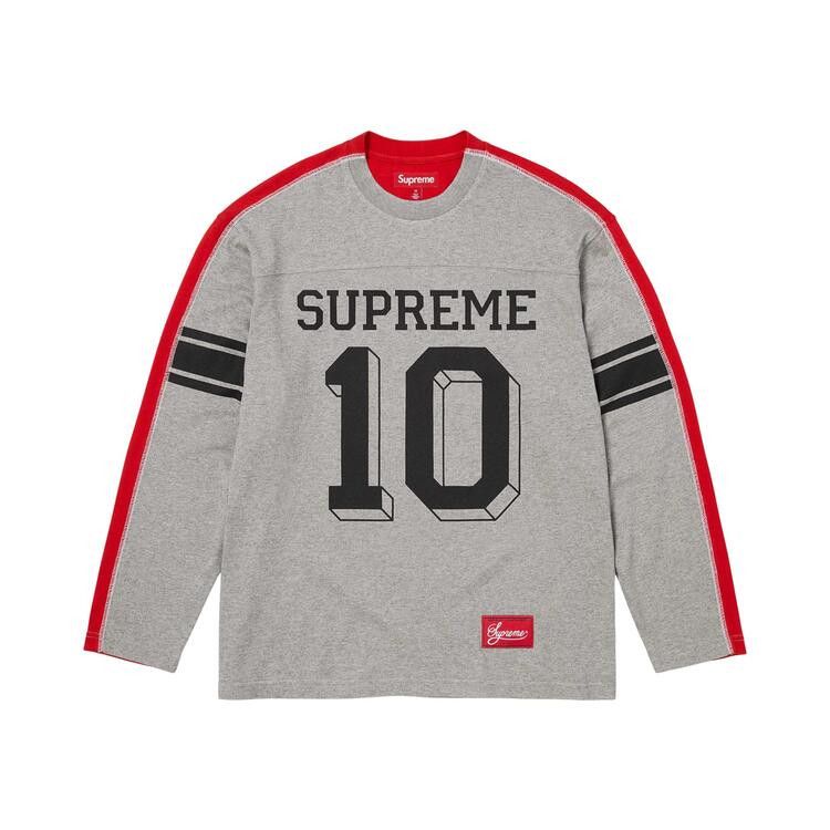 Buy Supreme Split Long-Sleeve Top 'Heather Grey' - FW25KN74