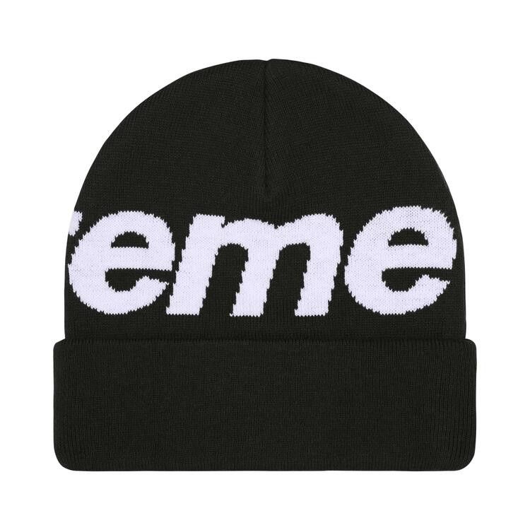 帽子 Supreme22AW Big Logo Beanie Black Stripe Supreme Big Logo Beanie Black | eBay