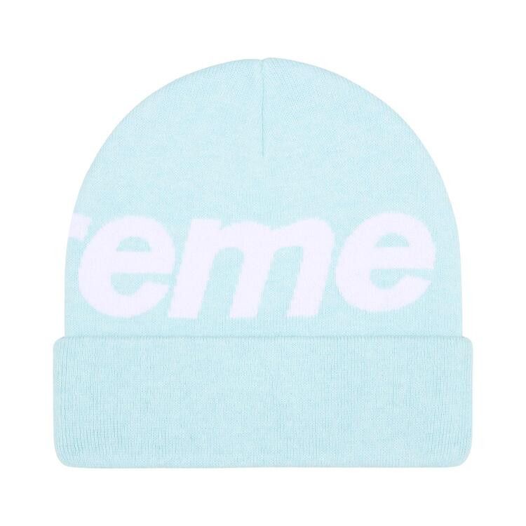 Supreme Big Logo Beanie ライトブルー　shimo Big Logo Beanie FW25 