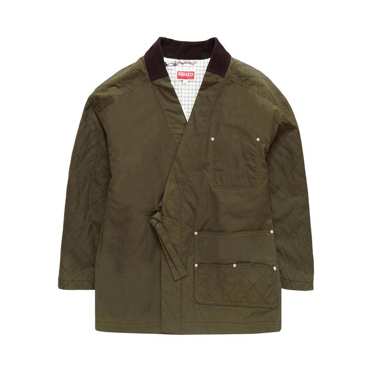 Kenzo Weave Kimono Coat 'Green' — foto 2