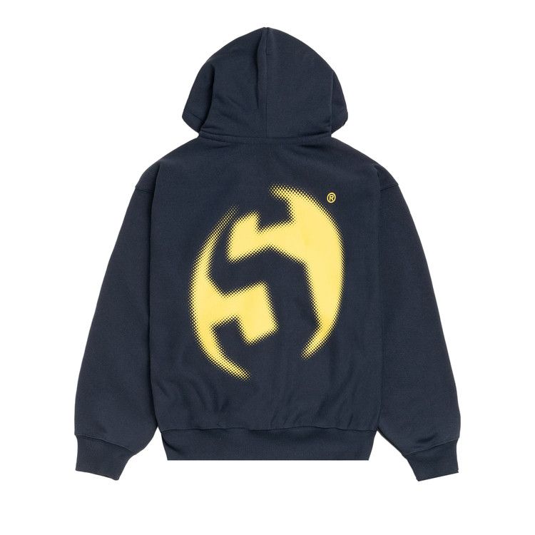 Stussy Lens Zip Hoodie Navy