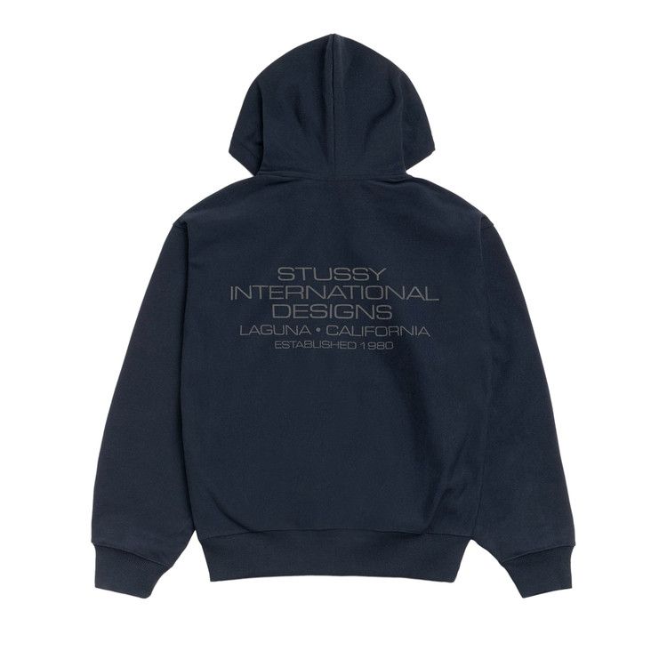 Stussy International Designs Zip Hoodie 'navy'
