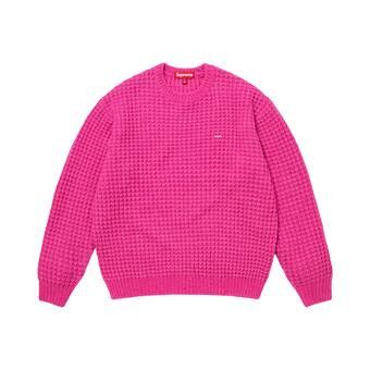 Buy Supreme Small Box Waffle Sweater 'Pink' - FW25SK21 PINK | GOAT