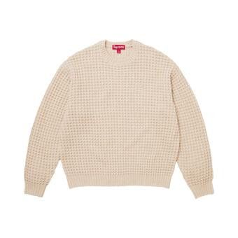 Buy Supreme Small Box Waffle Sweater 'Natural' - FW25SK21 NATURAL