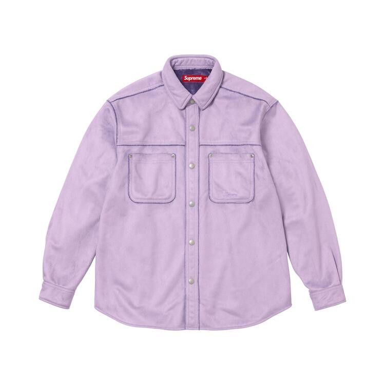 シャツ/ブラウス(長袖/七分) L'Appartement   Artificial Suede CPO JK Buy Supreme Faux Suede Snap Shirt 'Lavender' - FW25S16 LAVENDER | GOAT