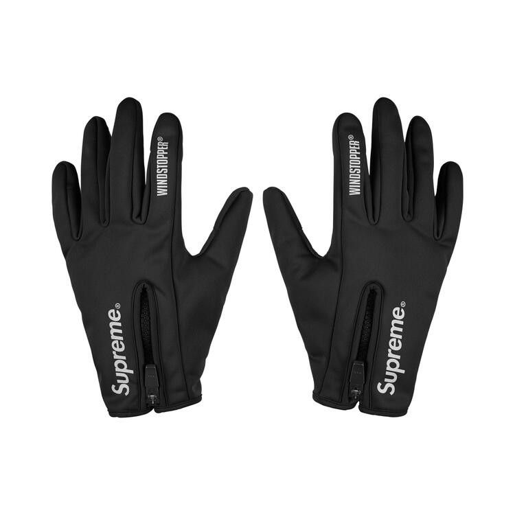 Buy Supreme Windstopper Zip Gloves 'Black' - FW25A55 BLACK | GOAT