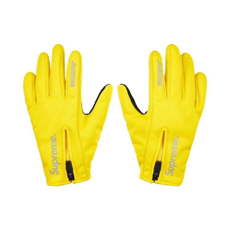 Buy Supreme Windstopper Zip Gloves 'Yellow' - FW25A55 YELLOW | GOAT