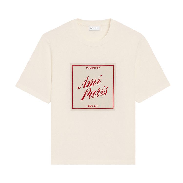 【Riya】AMIPARIS Buy Ami Boxy Fit Short Sleeves T-Shirt With Signature Print At