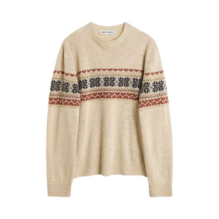 Our Legacy Base Roundneck 'Snow Fairisle Hemp' — foto 2