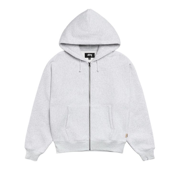 Stussy Raglan Zip Hoodie 'ash Heather'