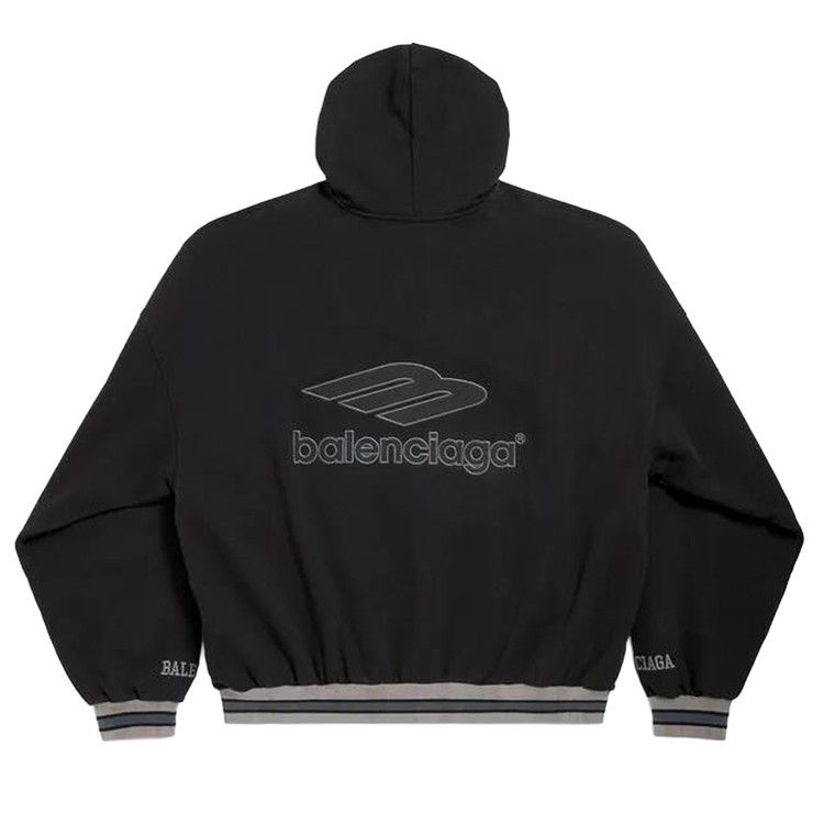Balenciaga Polo Over Hoodie Black/Anthracite