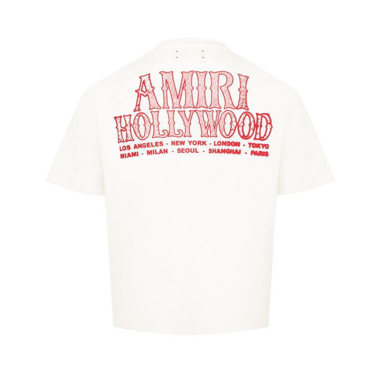 Amiri Hollywood City T-Shirt Ivory