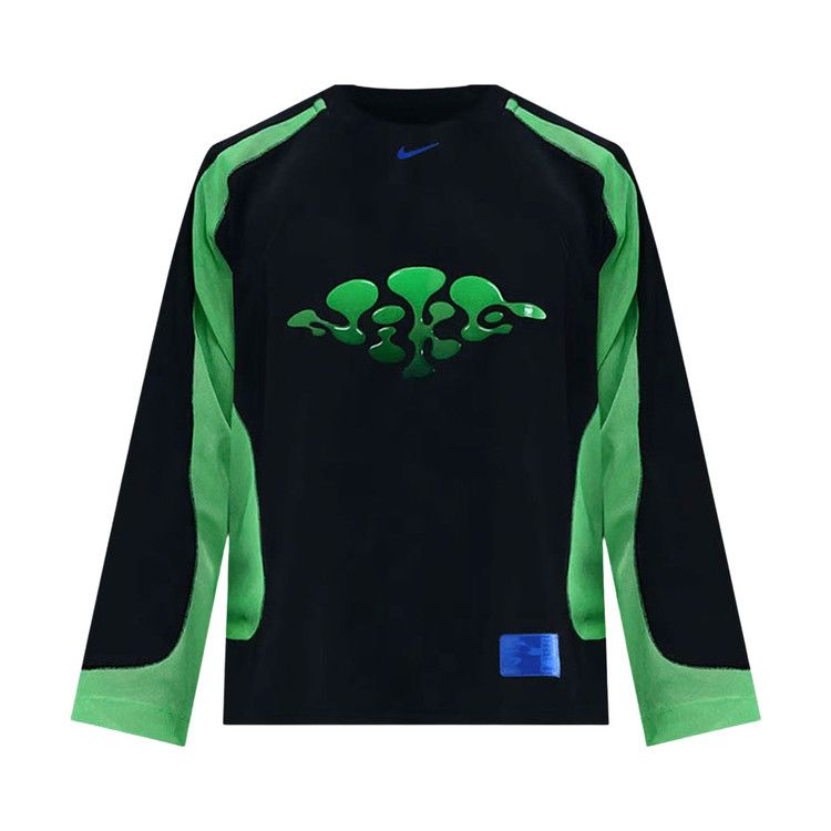 Nike Project F.R.O.G. Long-Sleeve Jelly Jersey Top Black/Green Shock/Hyper Royal