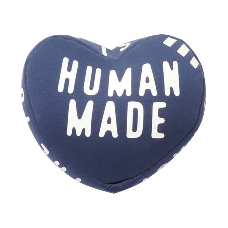 Buy Human Made Heart Beads Cushion 'Navy' - HM30GD079 NAVY | GOAT