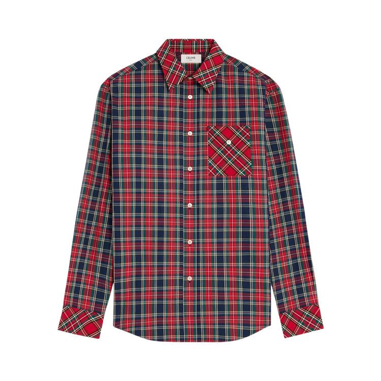 CELINE Relaxed Shirt 'Navy/Red/Yellow' — foto 2