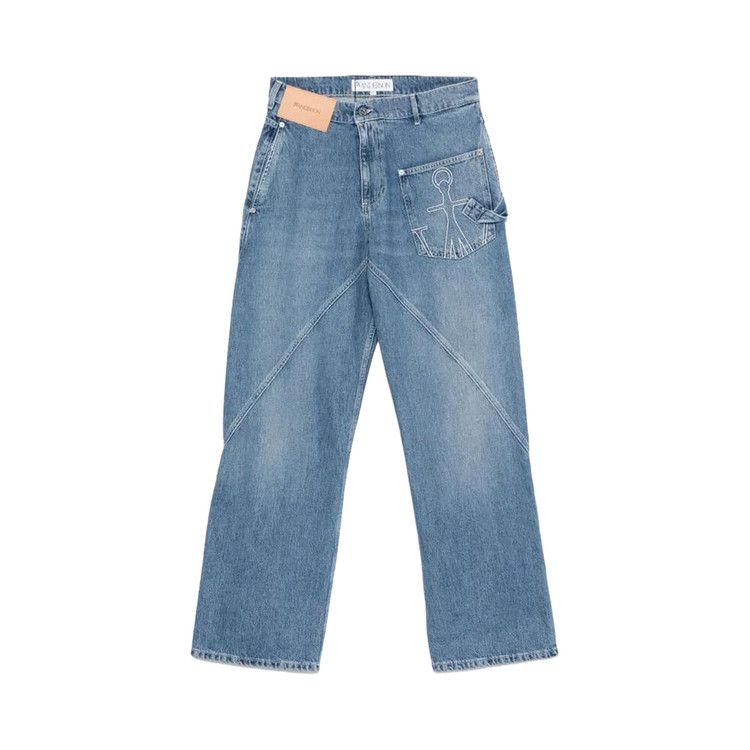 JW Anderson Twisted Workwear Jeans 'Mid Blue' — foto 2