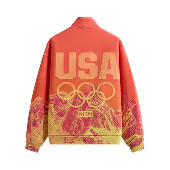 Buy Kith For Team USA Winter Mountain Quarter Zip 'Citrine