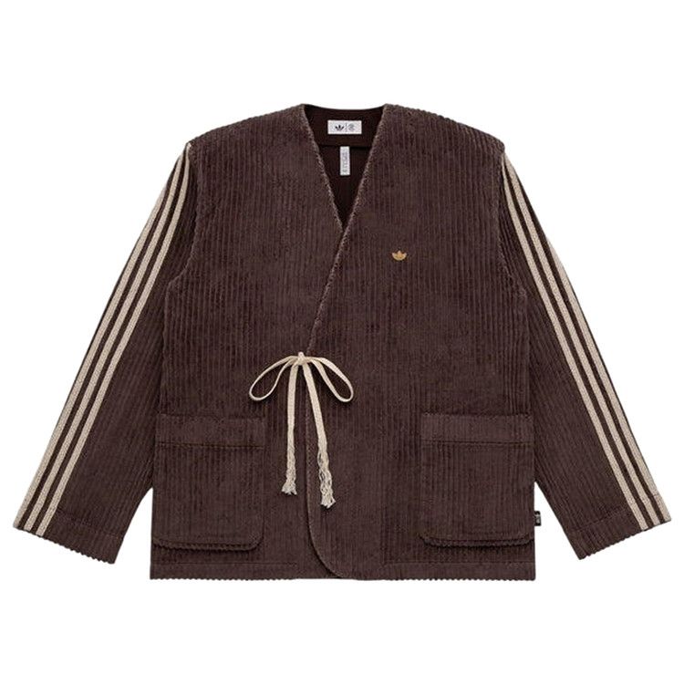 adidas x CLOT Edison Chen Sports Jacket Dark Brown — foto 2