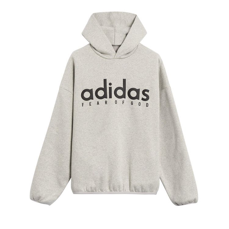 adidas Fear Of God Athletics Cotton Fleece Hoodie Medium Grey Heather — foto 2