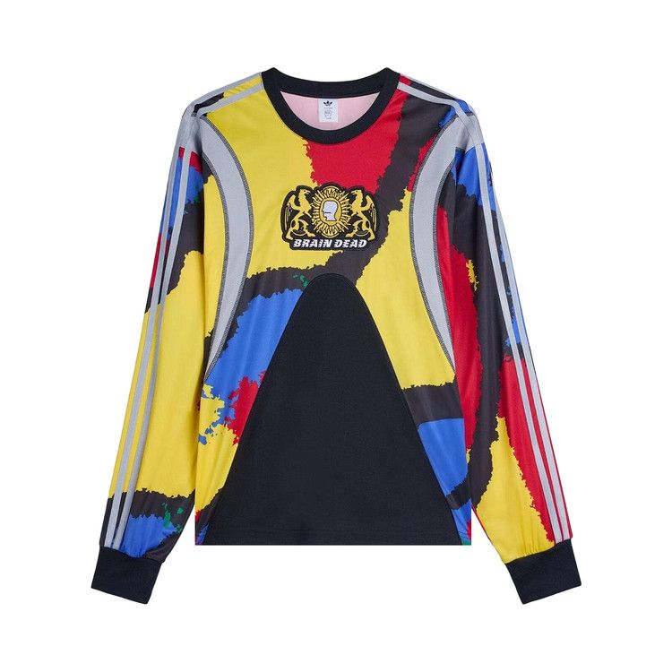 adidas x Brain Dead Long Sleeve Jersey Black/EQT Yellow — foto 2