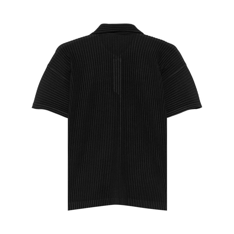 Buy Homme Plissé Issey Miyake Basics Polo Shirt 'Black