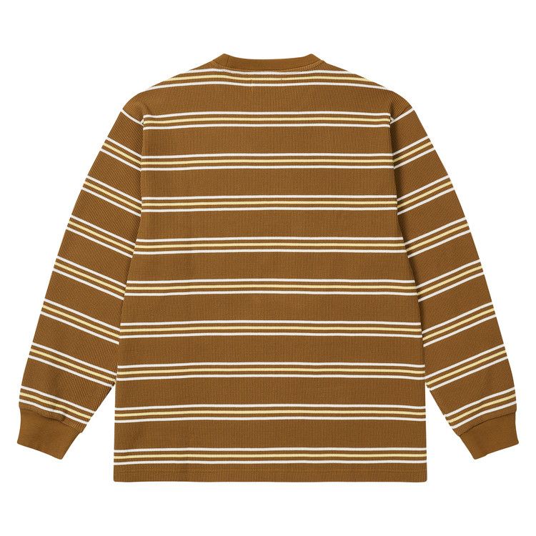 Buy Palace Trio Stripe Long-Sleeve 'Fox' - P29ES011 | GOAT