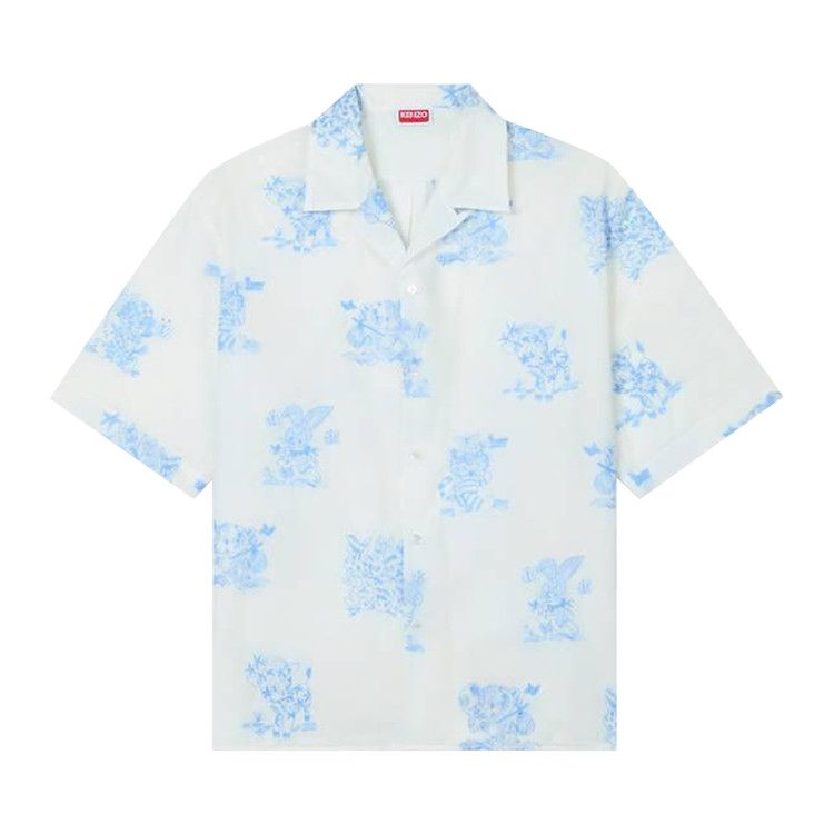 Kenzo Cartoon Hawaiian Short-Sleeve Shirt 'White' — foto 2