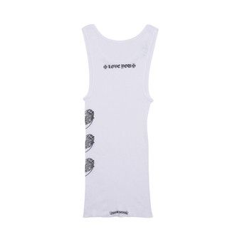 Buy Chrome Hearts Love You Rib Tank 'White/Black' - 01383