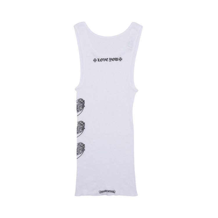 Buy Chrome Hearts Love You Rib Tank 'White/Black' - 01383
