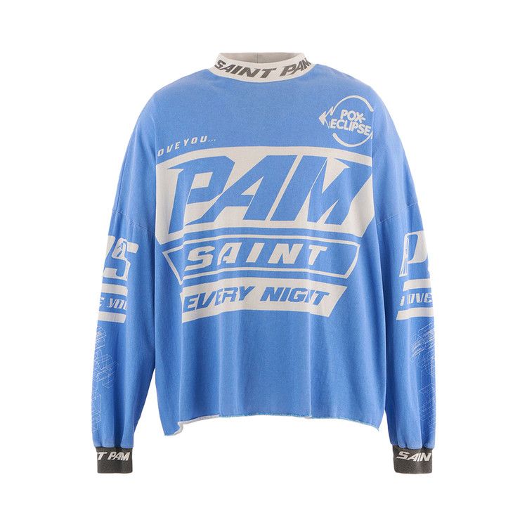 SAINT Mxxxxxx Saint Pam Long-Sleeve Tee 'Blue' — foto 2