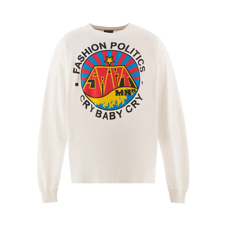 SAINT Mxxxxxx Fashion Politics Long-Sleeve Tee 'White' — foto 2