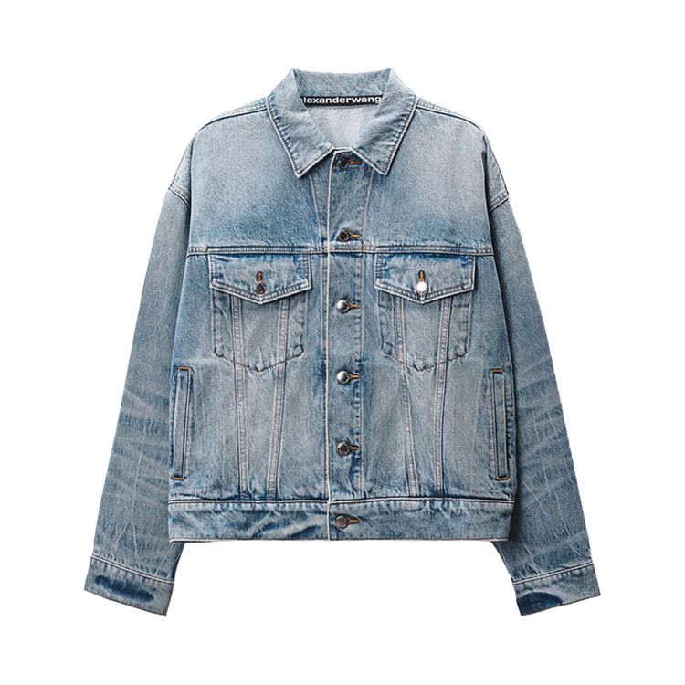 Buy Alexander Wang Game Jacket W/ Logo Distressing 'Authentic