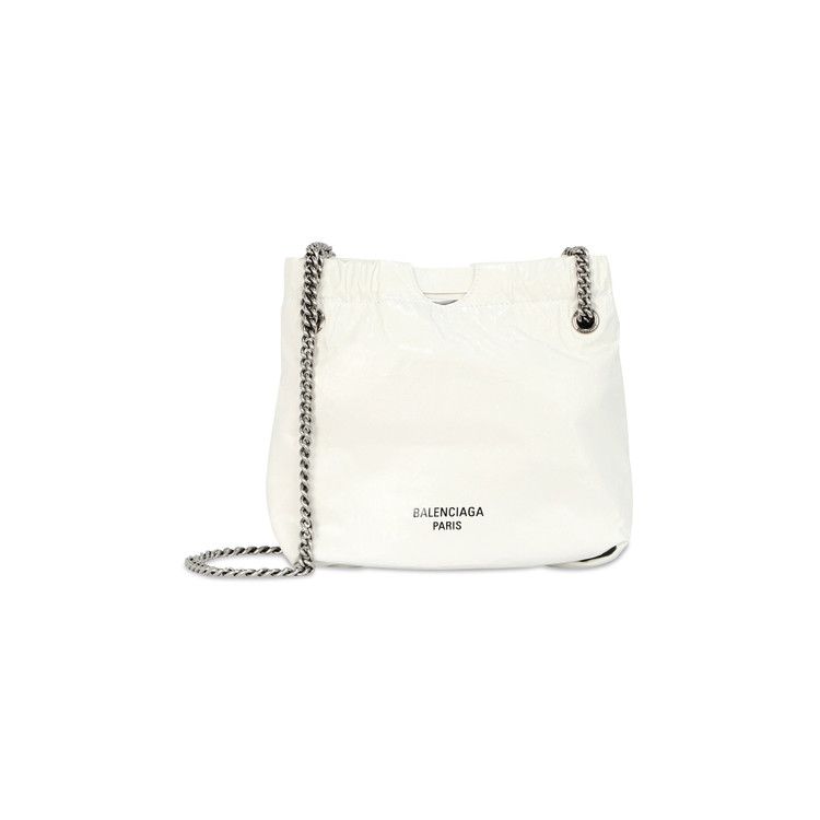 Buy Balenciaga Crush XS Leather Tote 'Optic White' - 781796 2AAZ8