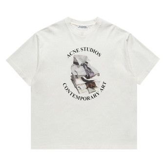 Buy Acne Studios Printed Short-Sleeve T-Shirt 'Off White' - AL0534