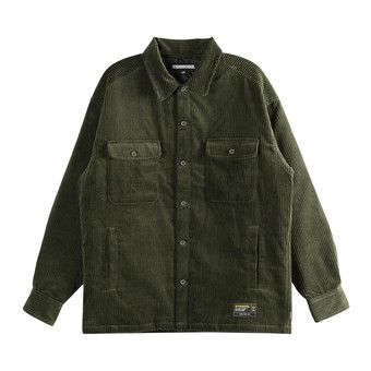 Buy Neighborhood Corduroy CPO Long-Sleeve Shirt 'Olive Drab