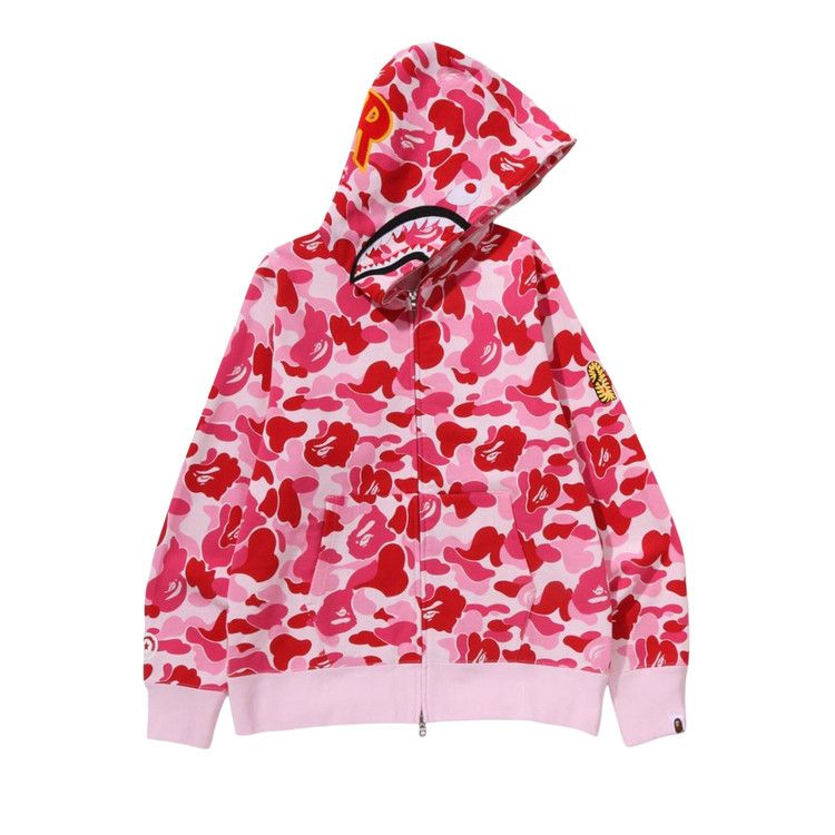 BAPE ABC Camo 2nd Shark Full Zip Hoodie 'Pink'