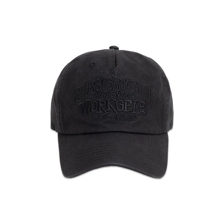 Stussy Mid-Depth Workgear Waxed Snapback 'Black'